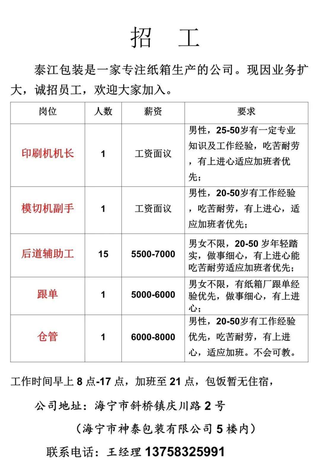 最新压延机班长招聘，生产线关键角色的引领者