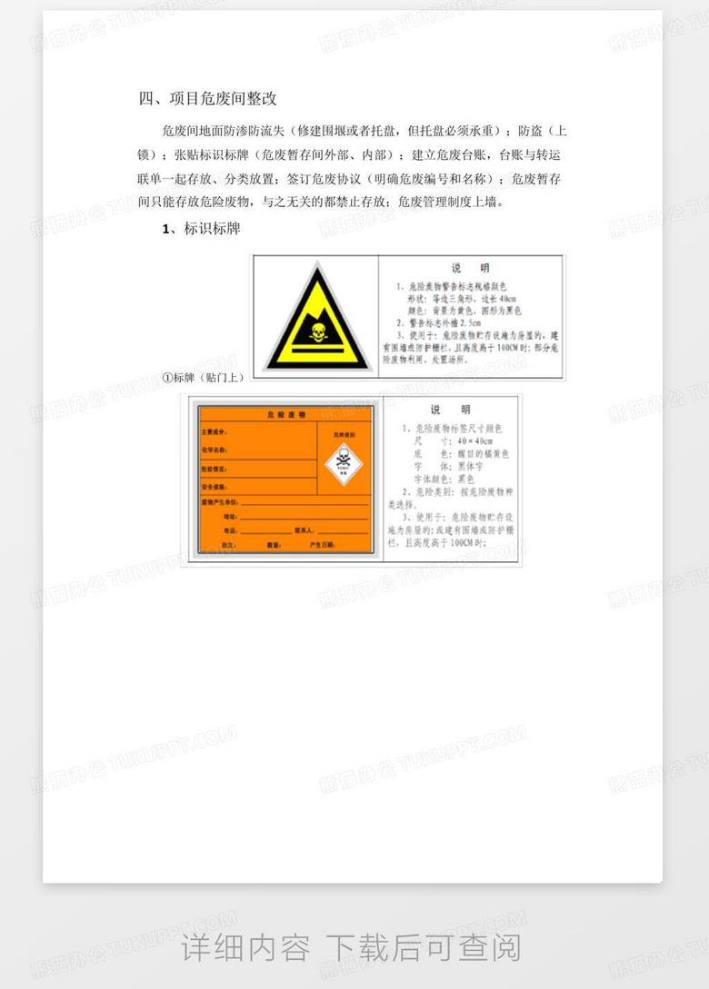 危废间标识牌的最新设计与应用