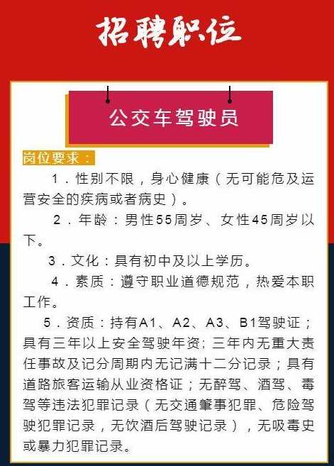 冠县司机最新招聘信息全面解析